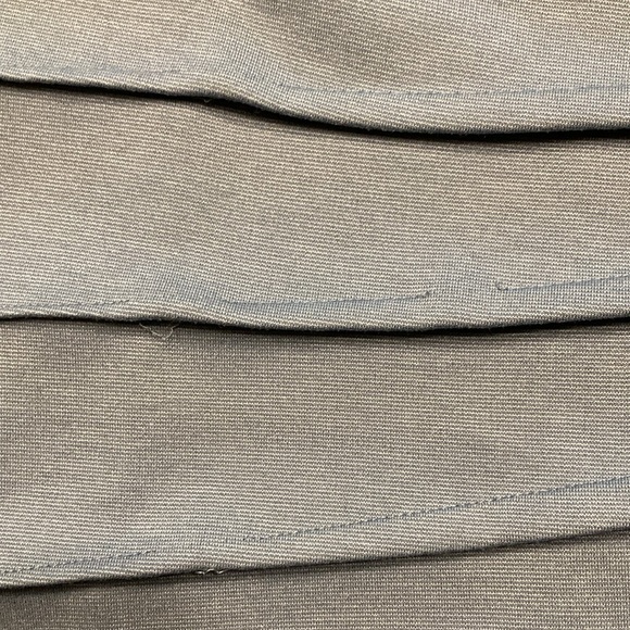 Ivanka Trump Blue Ruched Sunburst Sleeveless Round Neck Stretch Dress - Picture 10 of 11